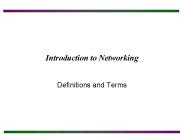 Introduction to Networking
