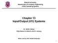 Chapter 13 Input/Output (I/O) Systems PowerPoint PPT Presentation