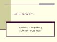 USB Drivers PowerPoint PPT Presentation