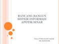 RANCANG BANGUN SISTEM INFORMASI APOTIK SINAR PowerPoint PPT Presentation