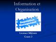 Information et Organisation PowerPoint PPT Presentation