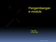 Pengembangan e-module