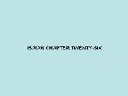 ISAIAH CHAPTER TWENTY-SIX