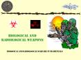 BIOLOGICAL AND RADIOLOGICAL WEAPONS PowerPoint PPT Presentation