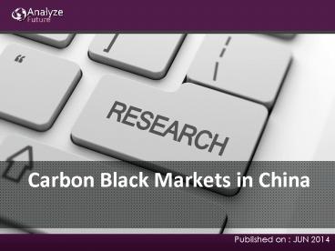 Chinese Markets for Carbon Black