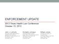 ENFORCEMENT UPDATE PowerPoint PPT Presentation