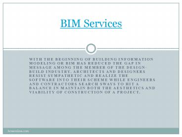 Significance of BIM Services