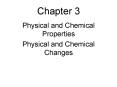 Physical and Chemical Properties PowerPoint PPT Presentation