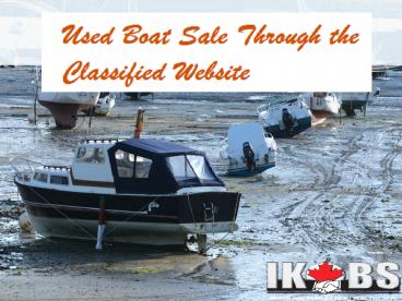 Used Boat Sale through the Classified Website