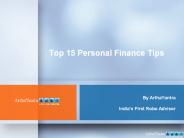 Top 15 Personal Finance Tips in 2015