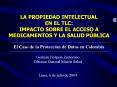 LA PROPIEDAD INTELECTUAL EN EL TLC:  IMPACTO SOBRE EL ACCESO A MEDICAMENTOS Y LA SALUD P PowerPoint PPT Presentation