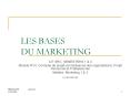 LES BASES DU MARKETING PowerPoint PPT Presentation
