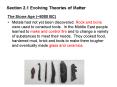 Section 2.1 Evolving Theories of Matter PowerPoint PPT Presentation