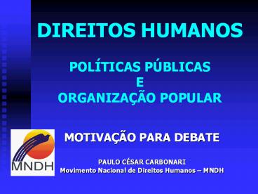 DIREITOS HUMANOS POL