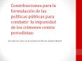 Contribuiciones para la formulaci PowerPoint PPT Presentation