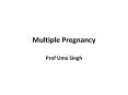 Multiple Pregnancy PowerPoint PPT Presentation