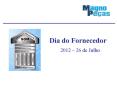 Dia do Fornecedor PowerPoint PPT Presentation