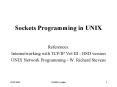 Sockets Programming in UNIX PowerPoint PPT Presentation