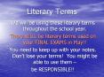 Literary Terms PowerPoint PPT Presentation