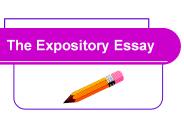 The Expository Essay