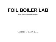 FOIL BOILER LAB