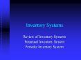 Inventory Systems PowerPoint PPT Presentation