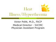 Heat Illness/Hyperthermia