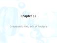 Gravimetric Methods of Analysis PowerPoint PPT Presentation