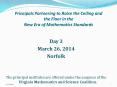 Principals Partnering to Raise the Ceiling and the Floor in the New Era of Mathematics Standards PowerPoint PPT Presentation
