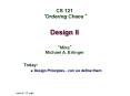 Design II PowerPoint PPT Presentation