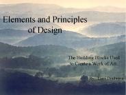 Elements and Principles of Design