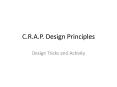 C.R.A.P. Design Principles PowerPoint PPT Presentation
