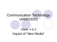 Communication Technology UAMG3053 PowerPoint PPT Presentation