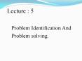 Problem Identification And PowerPoint PPT Presentation