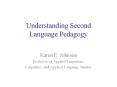 Understanding Second Language Pedagogy PowerPoint PPT Presentation