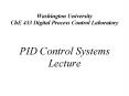 Washington University ChE 433 Digital Process Control Laboratory PowerPoint PPT Presentation