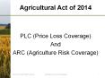 Agricultural Act of 2014 PowerPoint PPT Presentation