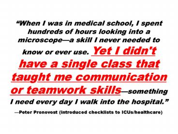 The Challenge:   To Create More Value in All Negotiations