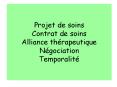 Projet de soins Contrat de soins Alliance th PowerPoint PPT Presentation