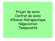 Projet de soins Contrat de soins Alliance th