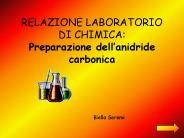 RELAZIONE LABORATORIO DI CHIMICA: Preparazione dell