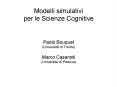 Modelli simulativi per le Scienze Cognitive PowerPoint PPT Presentation