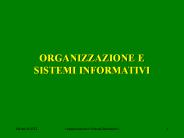 Organizzazione e Sistemi informativi
