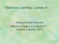 Machine Learning: Lecture 4 PowerPoint PPT Presentation