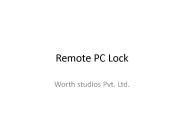 Remote PC Lock :Lock your Pc By Android Phone-Worth Studios