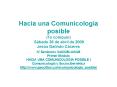 Hacia una Comunicolog PowerPoint PPT Presentation