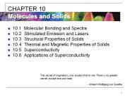 10.1Molecular Bonding and Spectra