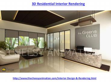 3D Interior Rendering Commercial And Residential