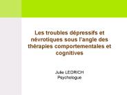 Les troubles d