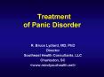 Treatment of Panic Disorder PowerPoint PPT Presentation